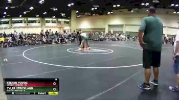 145 lbs Round 7 (10 Team) - Tyler Strickland, South Johnston vs Stefan Povsic, Cowboy Forever