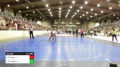 125 lbs 3rd Place - Annabella Burgos, Georgia vs Zuri Mccalpine-ingram, Glasgow Wrestling Academy