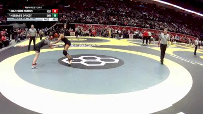 G-140 lbs 7th Place Match - Nelease Danzy, G-Del. Hayes vs Madison Burns, G-Howland