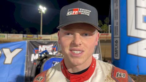 Cannon McIntosh Reacts After Securing His First USAC National Midget Title