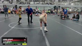 88 lbs Placement (4 Team) - Ayden Jimenez, Grit Mat Club vs Alyis Brown, PA Alliance