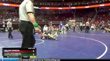 3 lbs Cons. Round 1 - Chase Hutchinson, Valley, West Des Moines vs William Hinrichs, Ankeny