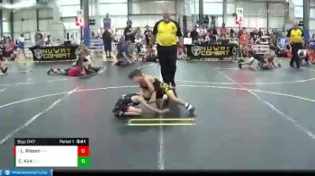 47 lbs Cons. Semi - Leonard Riesen, The Fort Hammers vs Cameron Kirk, Scorpions Wrestling LLC