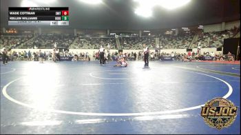 119 lbs Consi Of 16 #1 - Wade Cottman, Smith Wrestling Academy vs Kellen Williams, Dodge City Wrestling Academy