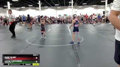 48 lbs Round 2 (4 Team) - Gage Silsby, CTWHALE vs Lucas Cantarero, Savage WA