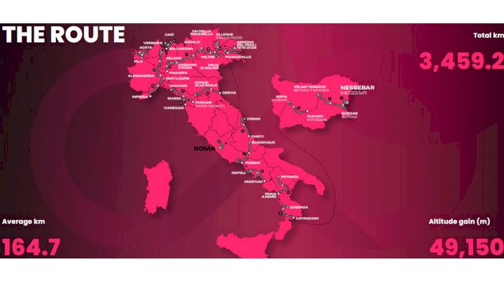 Giro d'Italia 2026 Route Map, Details