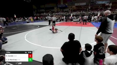 57 lbs Quarterfinal - Kash Conde, Bear Wrestling Club vs Carter Shanley-Martinez, Steel City Reloaded WC