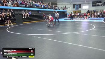 JV-5 lbs Round 1 - Nolan Mercer, Mount Vernon vs Keegan Grobe, Williamsburg