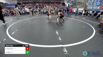 70 lbs Semifinal - Sawyer Barnett, Redskins Wrestling Club vs Iker Cole, Weatherford Youth Wrestling