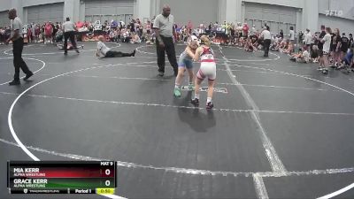 65 lbs Round 2 - Mia Kerr, Alpha Wrestling vs Grace Kerr, Alpha Wrestling