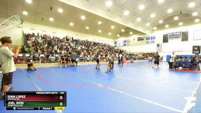 120 lbs Cons. Round 2 - Ivan Lopez, 5th Sun WC vs Joel Won, Sunnyhills HS