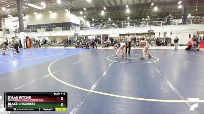 160 lbs Cons. Round 2 - Dylan Ritchie, Shenandoah Valley Wrestling Cl vs Blake Childress, GWC