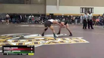 141 lbs 1st Place Match - Russell Benson, Delaware Valley vs Zachery Anderson, Baldwin Wallace