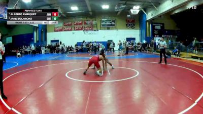 132 lbs Semifinal - Jake Solancho, Santiago (Corona) vs Alberto Enriquez, John Glenn