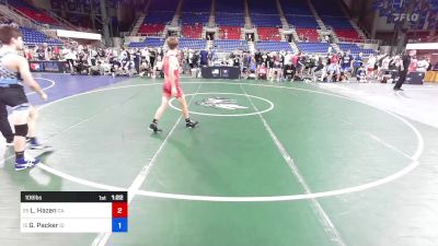 106 lbs Cons 16 #2 - Lytning Hazen, CA vs Greysen Packer, ID