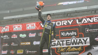 Ricky Thornton Jr. Reacts After Fourth Straight Gateway Modified Prelim Win