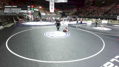 80 lbs Cons. Rd Of 16 - Dominic Lopez, Monster Garage Wrestling vs Brody Cunningham, Reign Wrestling Club