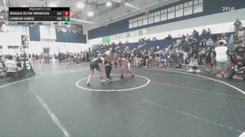 120 lbs Round 4 - Makaia Elyse Mendoza, GWC vs London Simes, Rancho Bernardo WC