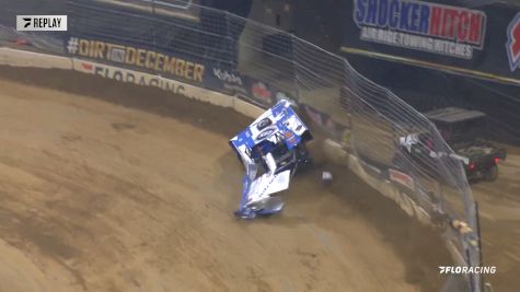 Garrett Alberson Smacks Wall In Gateway Dirt Nationals Qualifying