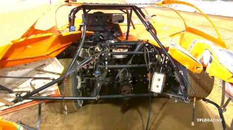 Mike Marlar Backs Into Wall Hard During Gateway Dirt Nationals Qualifying