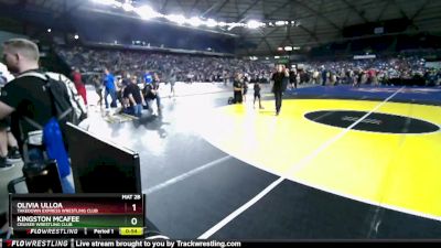 48-49 lbs Semifinal - Olivia Ulloa, Takedown Express Wrestling Club vs Kingston McAfee, Cruiser Wrestling Club