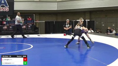 10U Boys - 56 lbs Champ. Round 1 - Jaxson Wright, Bartlesville Wrestling Club vs Anthony Melsenti, South Side Wrestling Club