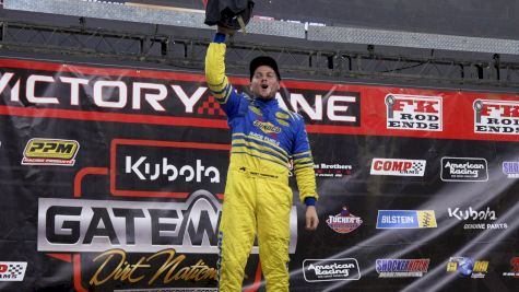 Ricky Thornton Jr. Reacts After Driving From 9th To Win Friday Gateway Prelim