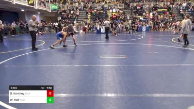 94 lbs Round Of 32 - David Hershey, Bedford vs Walker Hall, West Greene