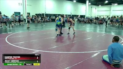 190 lbs Round 2 (6 Team) - Ricky Herman, Camden Outsiders The Socs vs Harper Troyer, Ohio Titan Red