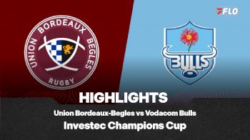 Full Match Highlights: Vodacom Bulls vs Union Bordeaux-Begles Investec Champions Cup 2025-2026 Round 1