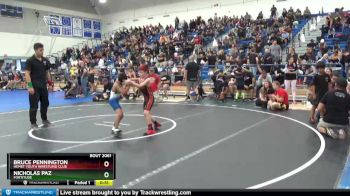 70 lbs Cons. Semi - Nicholas Paz, Fortitude vs Bruce Pennington, Hemet Youth Wrestling Club