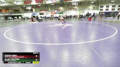 125 lbs Champ. Round 1 - Blake Prather, Ottawa University vs Justin Soria, Indian Hill Community College