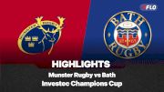 Full Match Highlights: Bath vs Munster Rugby Investec Champions Cup 2025-2026 Round 1