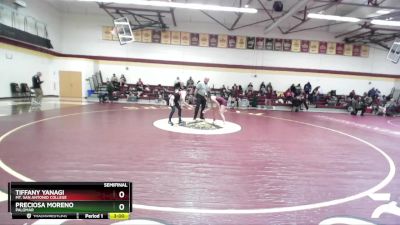 109 lbs Semifinal - Preciosa Moreno, Palomar vs Tiffany Yanagi, Mt. San Antonio College