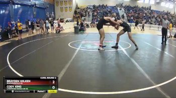 160 lbs Cons. Round 2 - Brayden Wilken, Bloomingdale Sr vs Cody King, Lakewood Ranch Sr Hs