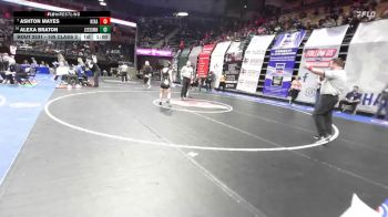 105 Class 2 lbs Cons. Round 2 - Alexa Braton, Lee`s Summit vs Ashton Mayes, Nixa