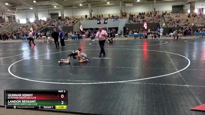 75 lbs Quarterfinal - Gunnar Kenny, Blackman Wrestling Club vs Landon Bessant, Buccaneer Wrestling Club