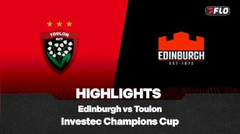 Full Match Highlights: Edinburgh Rugby vs Toulon Investec Champions Cup 2025-2026 Round 1