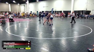 190 lbs Round 9 (10 Team) - Brian Wright, Camden Greasers vs William Lloyd, Austintown Fitch Falcons