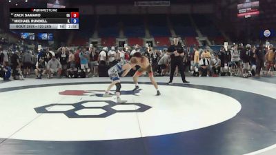 120 lbs Cons. Sub-rd Of 16 - Zack Samano, California vs Michael Rundell, Illinois