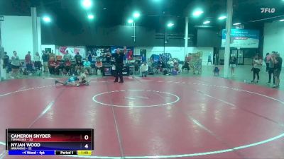 97 lbs Quarters & 1st Wb (16 Team) - Cameron Snyder, Tennessee vs Nyjah Wood, Arkansas