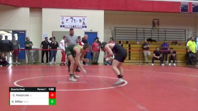 152 lbs Quarterfinal - Chase Kasprzak, Lake Central vs Hunter Miller, Wawasee