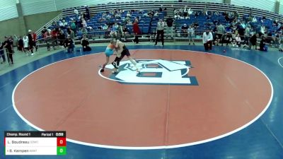 12U Boys - 78 lbs Champ. Round 1 - Logan Boudreau, Dirty Den Wrestling Club / Meriden Youth Wrestling vs Brody Kempen, B.A.M. Training Center