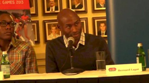 Bernard Lagat Thoughts on Lawi and taking back his Record 2013 Millrose