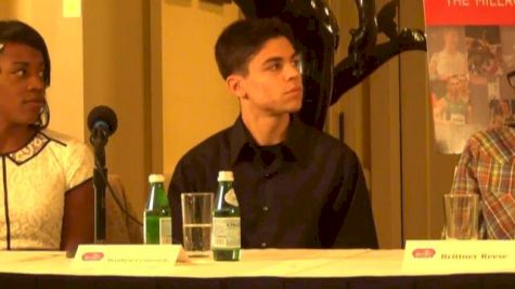 Matt Centrowitz Gives advice to Symmonds on the 1500 2013 Millrose Games