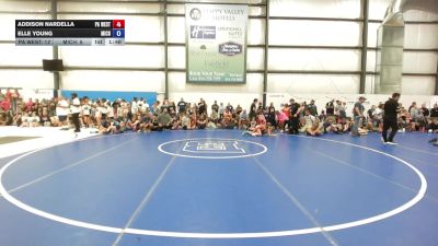 35 lbs Rr Rnd 2 - Addison Nardella, PA West Yellow - W vs Elle Young, Michigan Wrestling Academy - W