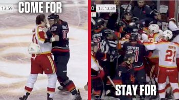 Alex Gallant vs. Kaden Hammell Pt. 2 Followed By Empty Benches For Both Wranglers And Firebirds