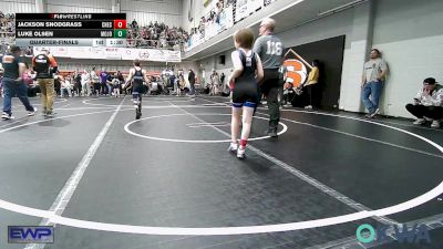 70 lbs Quarterfinal - Jackson Snodgrass, Checotah Matcats vs Luke Olsen, Mojo Grappling Academy