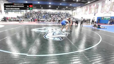 175 Boys Cons. Round 2 - Joshua Peterson-Hernandez, Eastlake vs Beau Brockbank, La Costa Canyon