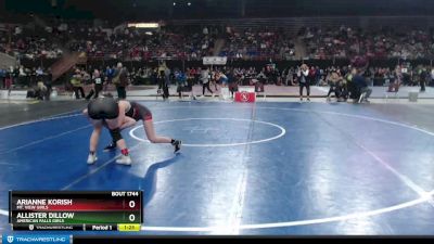 114G Quarterfinal - Allister Dillow, American Falls Girls vs Arianne Korish, Mt. View Girls